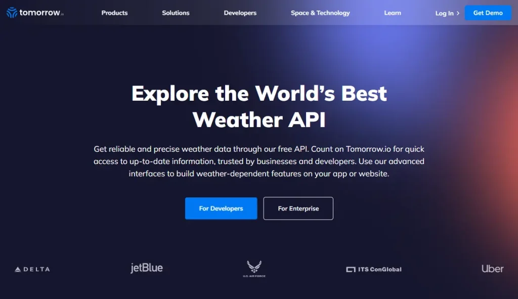 Tomorrow.io Weather API