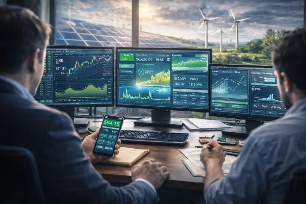 Real-time weather forecasting supporting renewable energy trading and market decision making